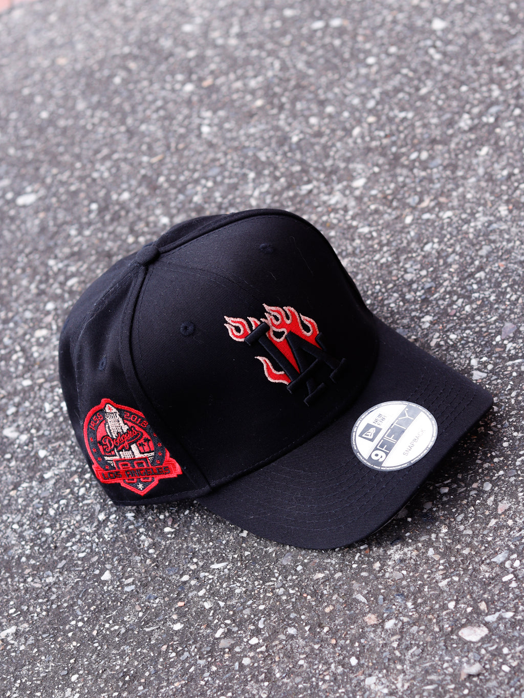 CAP LOS ANGELES DODGERS BLACK AND RED