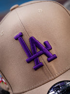 CAP LOS ANGELES DODGERS BEIGE AND PURPLE