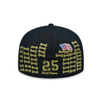SUPREME BONES BOX LOGO NEW ERA FITTED HAT BLACK