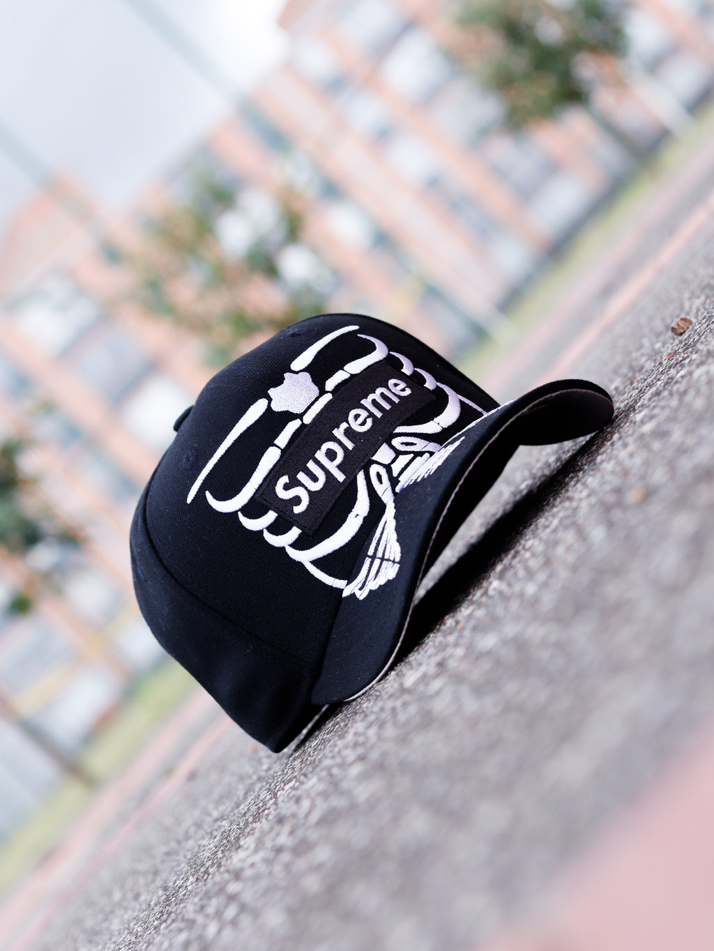 SUPREME BONES BOX LOGO BLACK