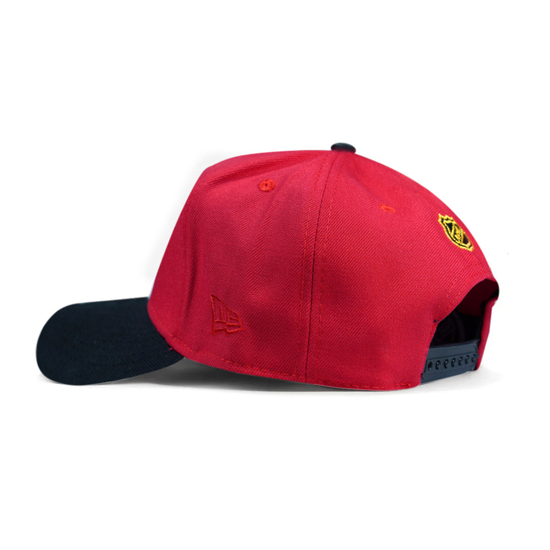 CAP NEW ERA ANAHEIM DUCKS RED AND BLACK
