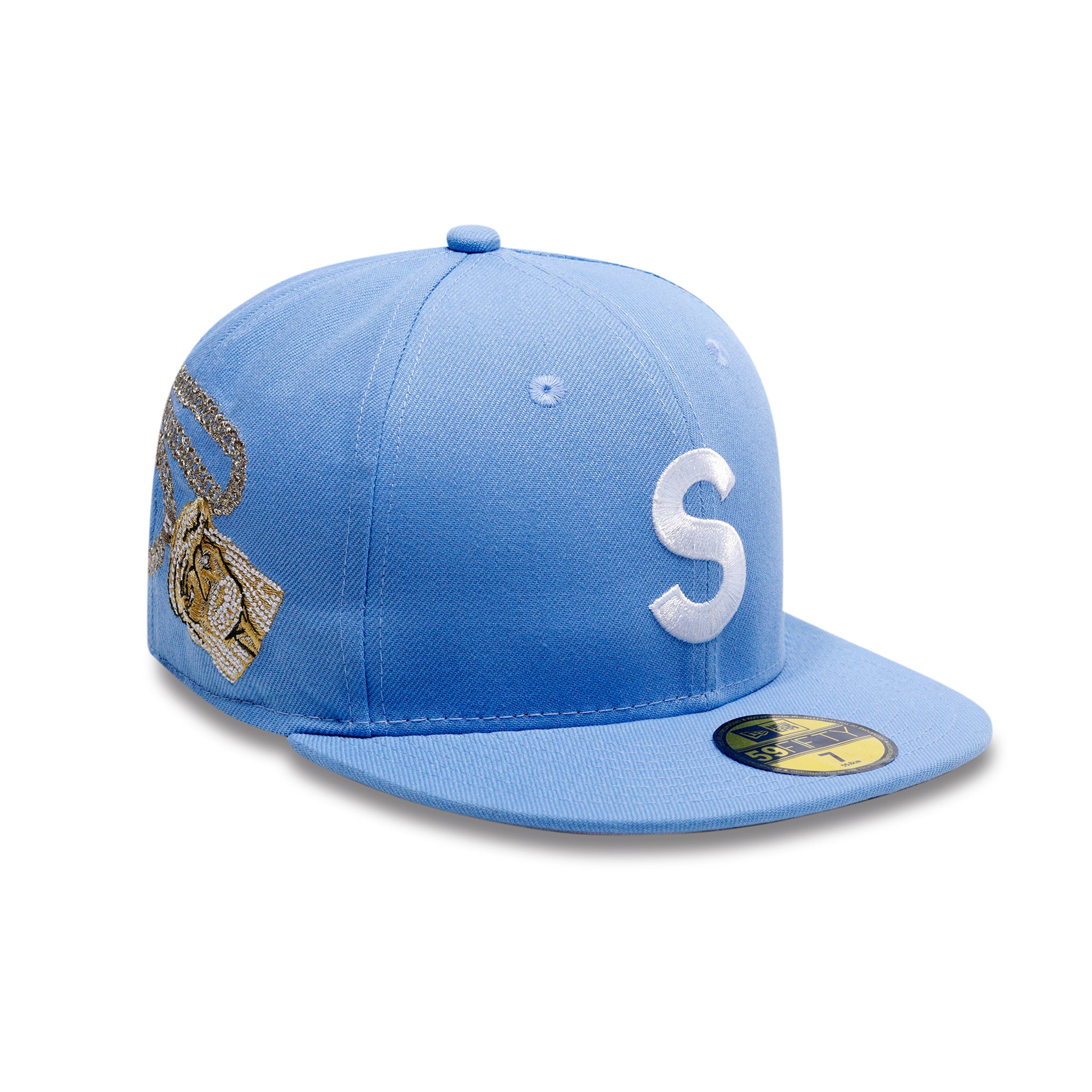 SUPREME JESUS PIECE S LOGO NEW ERA BLUE
