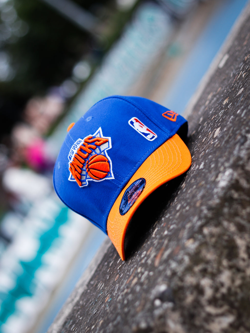 CAP MEW YORK KNICK BLUE AND ORANGE
