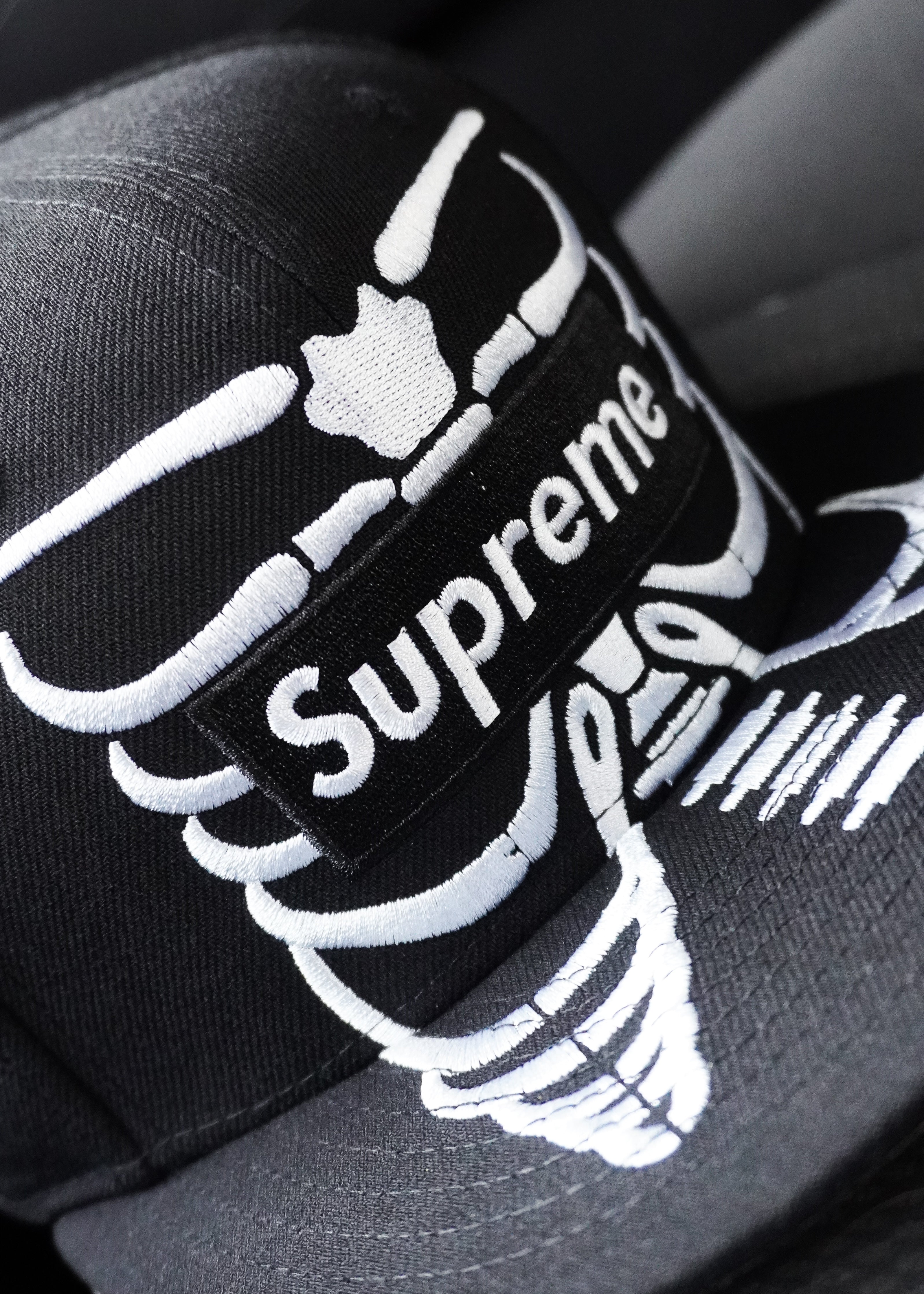 SUPREME BONES BOX LOGO BLACK