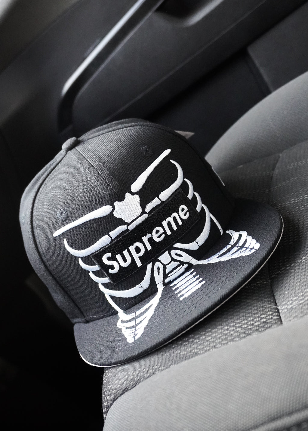 SUPREME BONES BOX LOGO BLACK