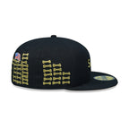 SUPREME BONES BOX LOGO NEW ERA FITTED HAT BLACK