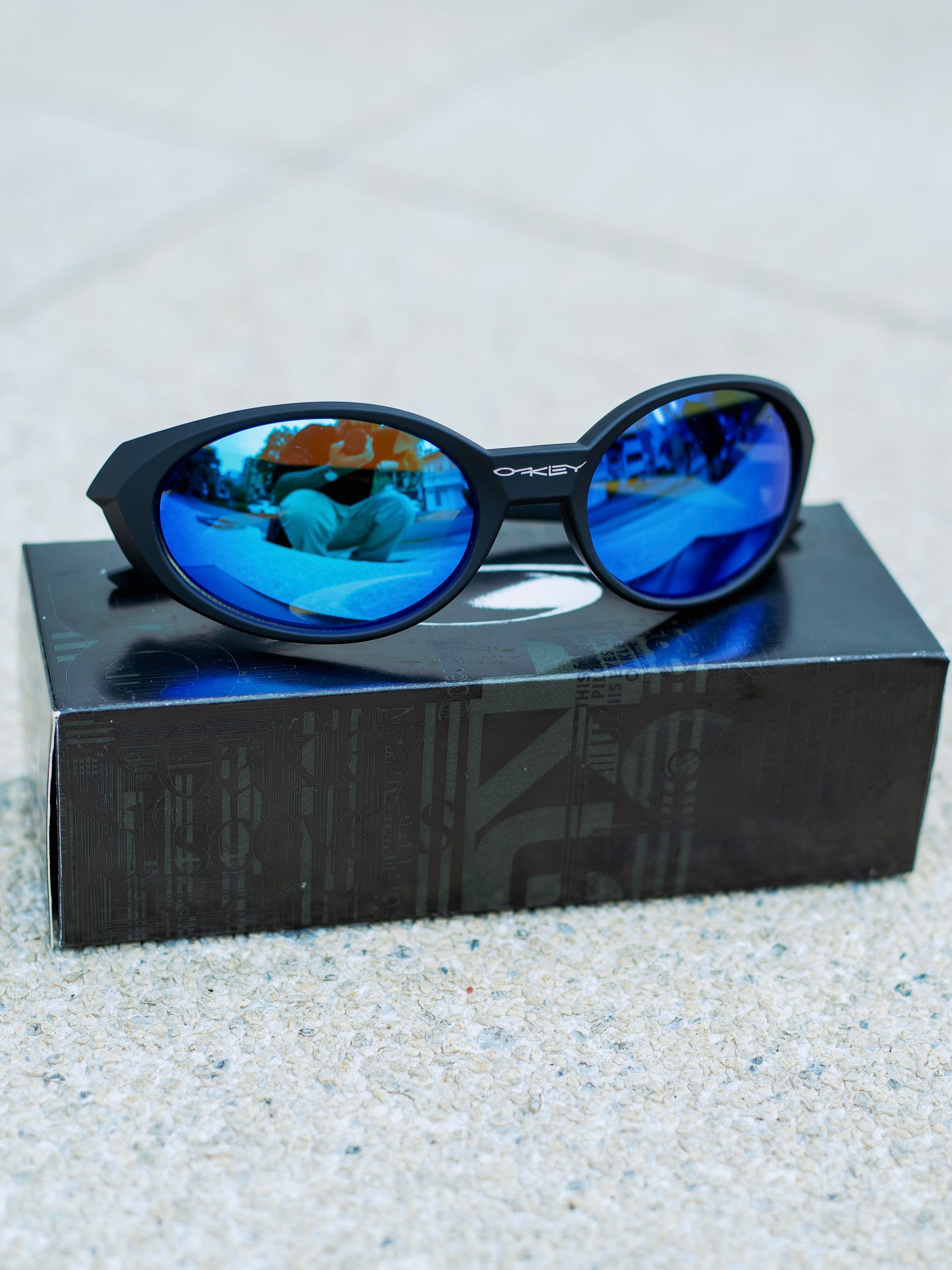 LENTES OAKLEY EYE JACKET REDUX BLACK AND BLUE