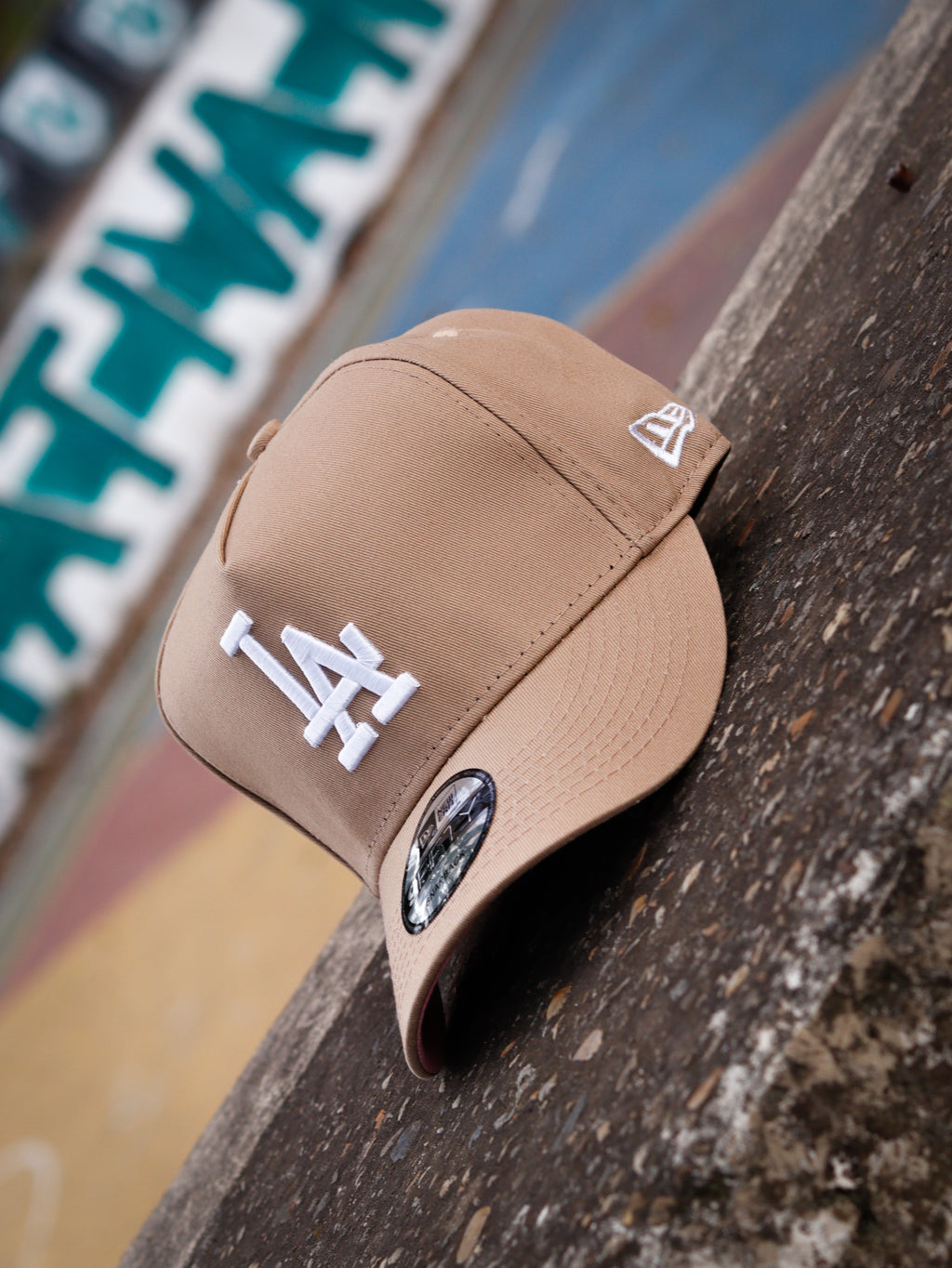 CAP LOS ANGELES DODGERS BEIGE AND WHITE