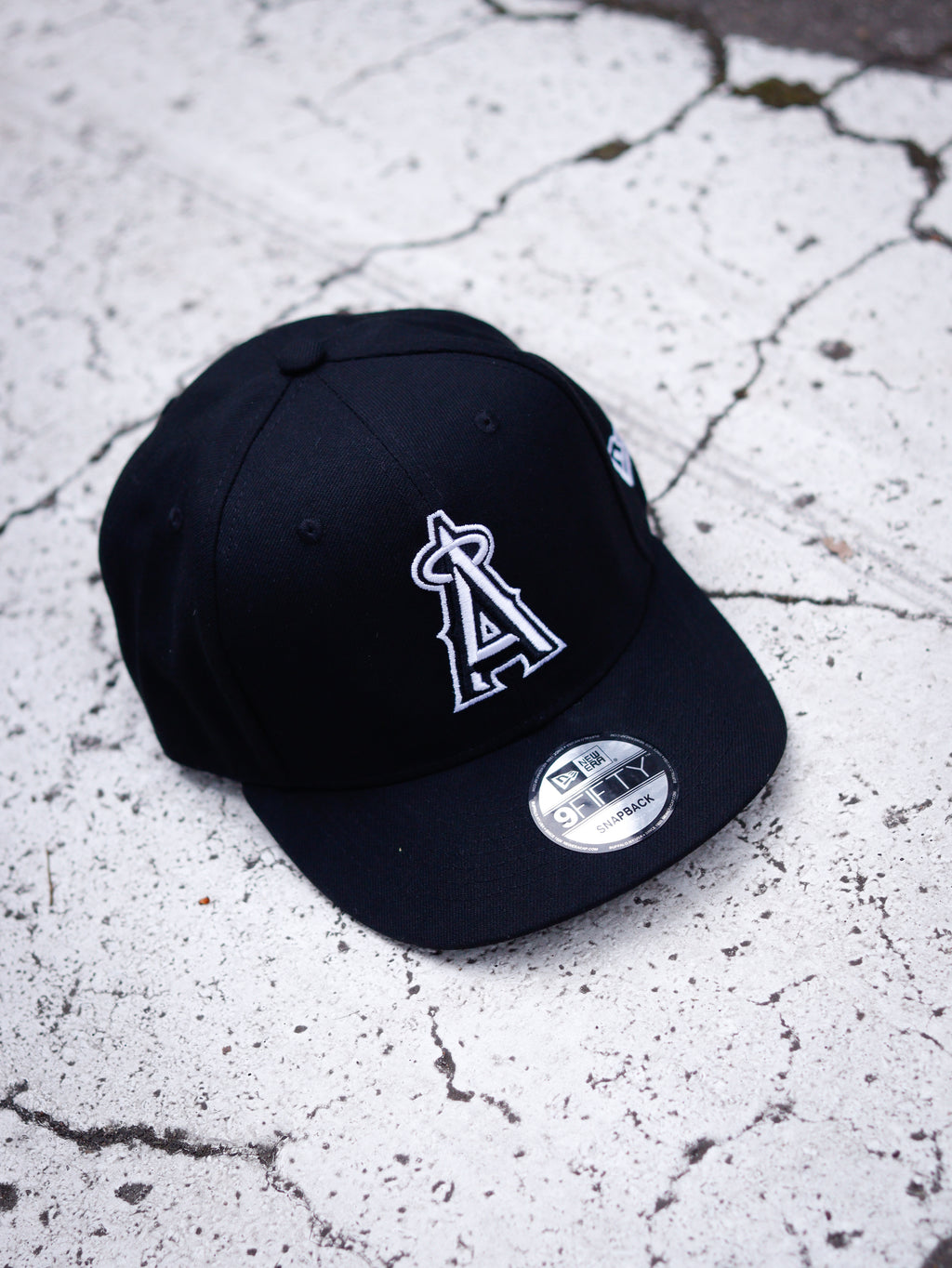 CAP 9FIFTY ANGELS BLACK WHITE LOGO