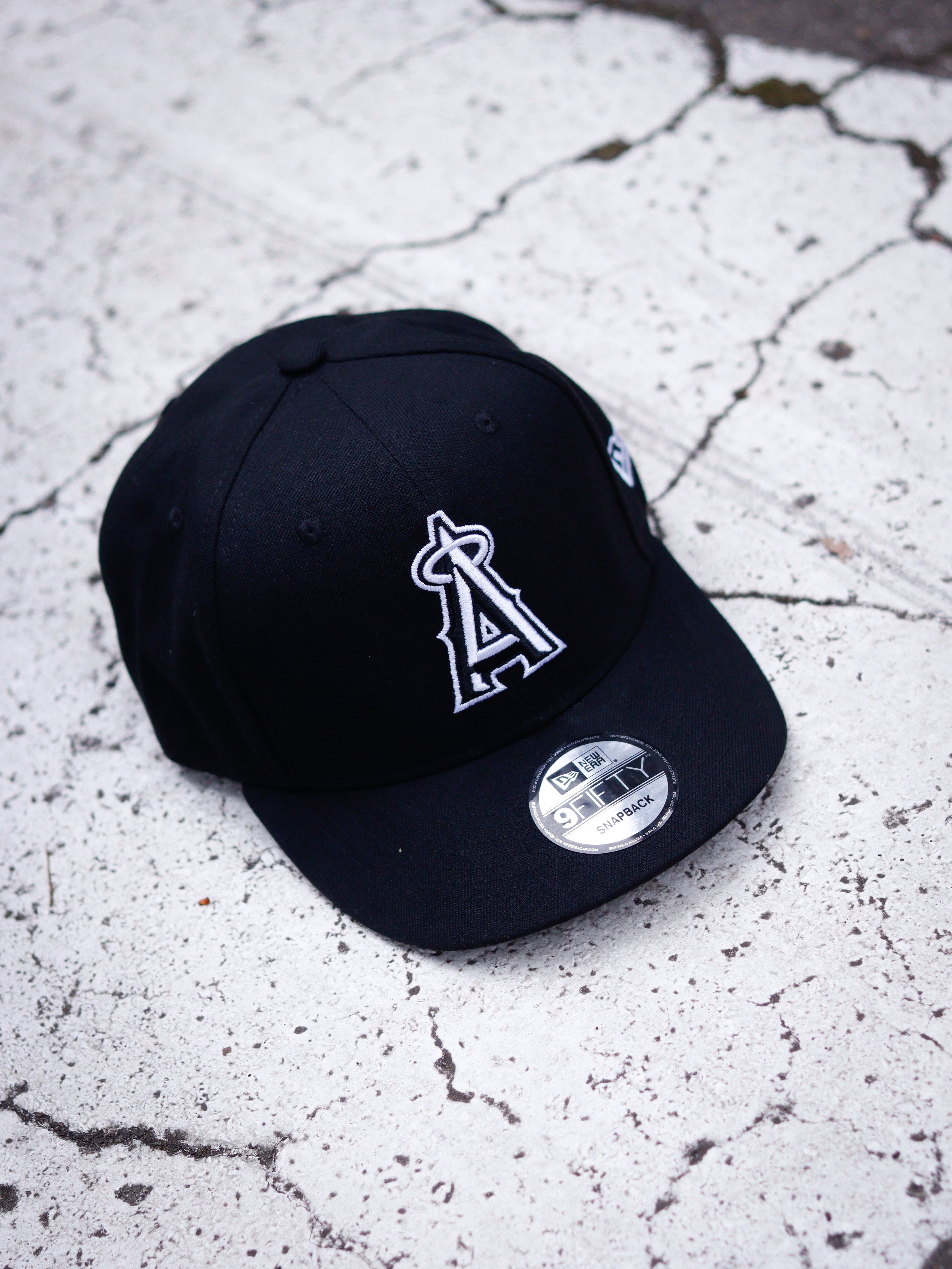 CAP 9FIFTY ANGELS BLACK WHITE LOGO
