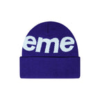 Beanie OG Supreme Big Logo 'Dark Purple'