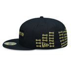 SUPREME BONES BOX LOGO NEW ERA FITTED HAT BLACK