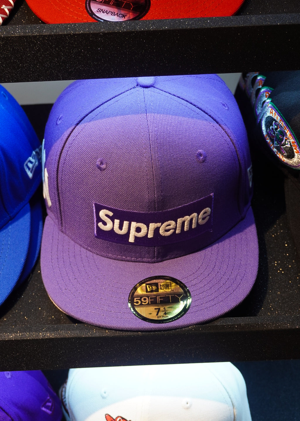 CAP SUPREME "NY" PURPLE FITTED