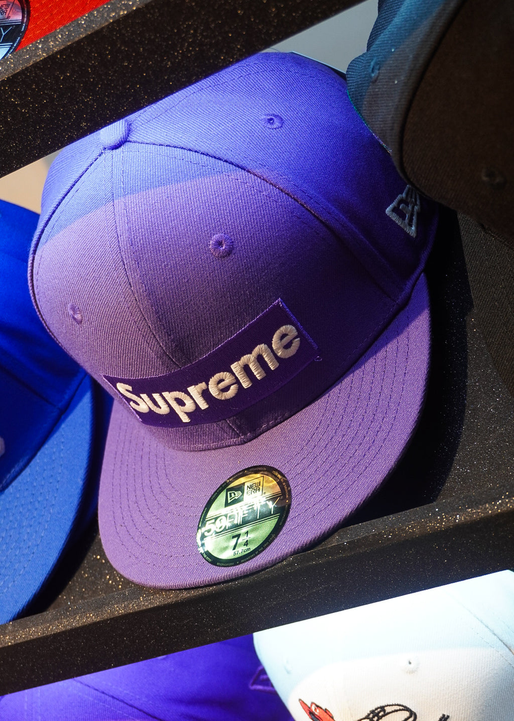 CAP SUPREME "NY" PURPLE FITTED