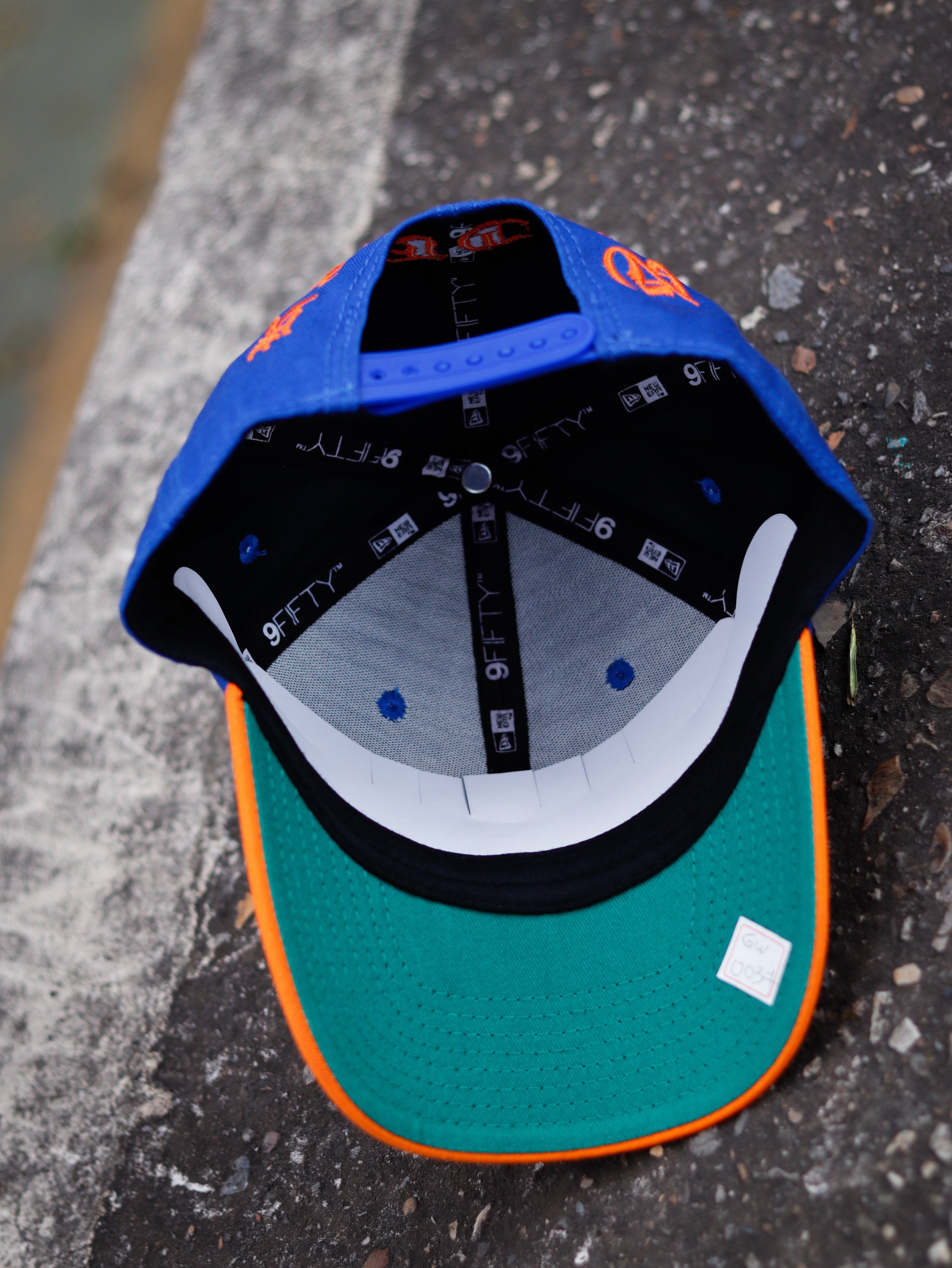 CAP MEW YORK KNICK BLUE AND ORANGE