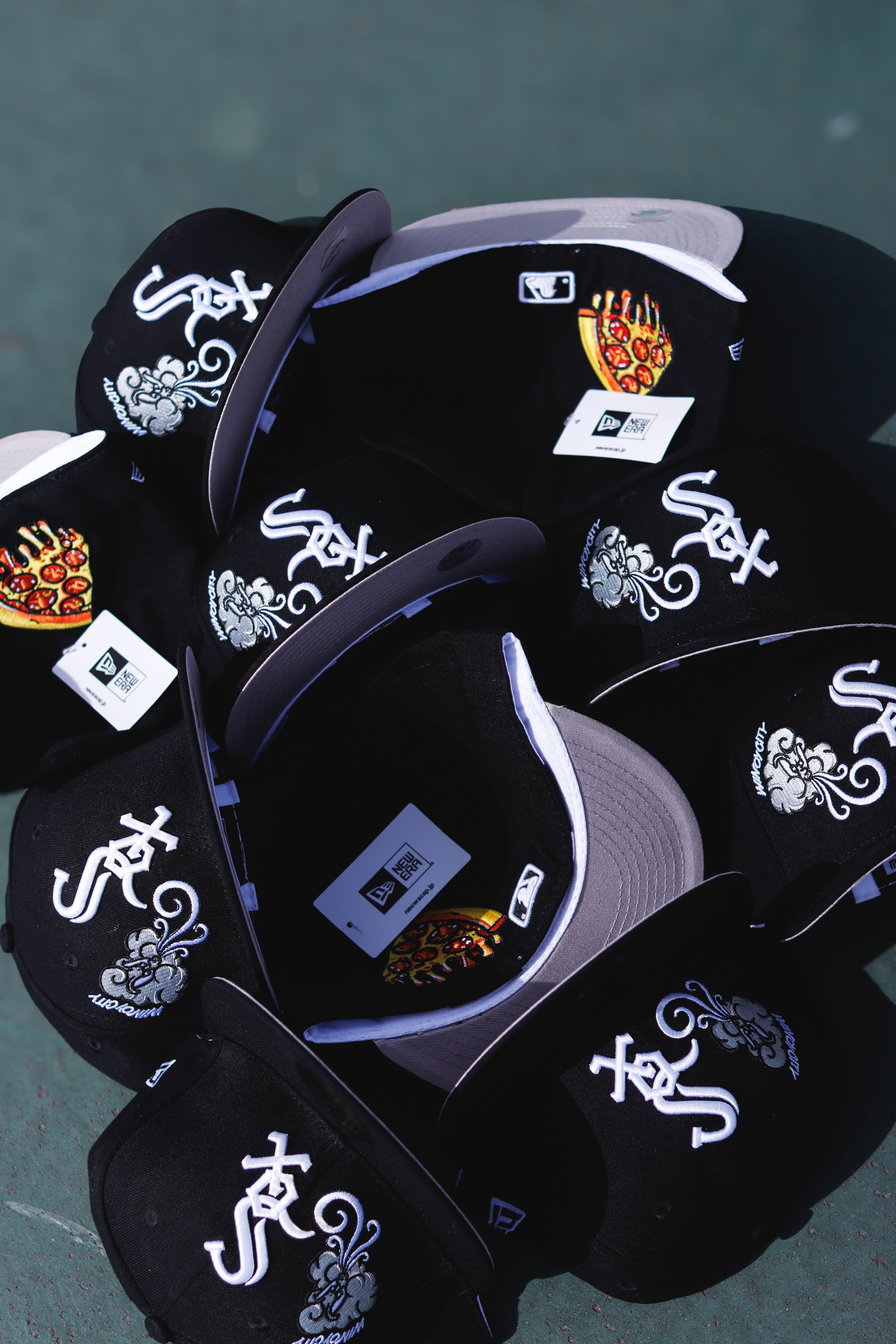 Gorra New Era White Sox Negra con Blanco