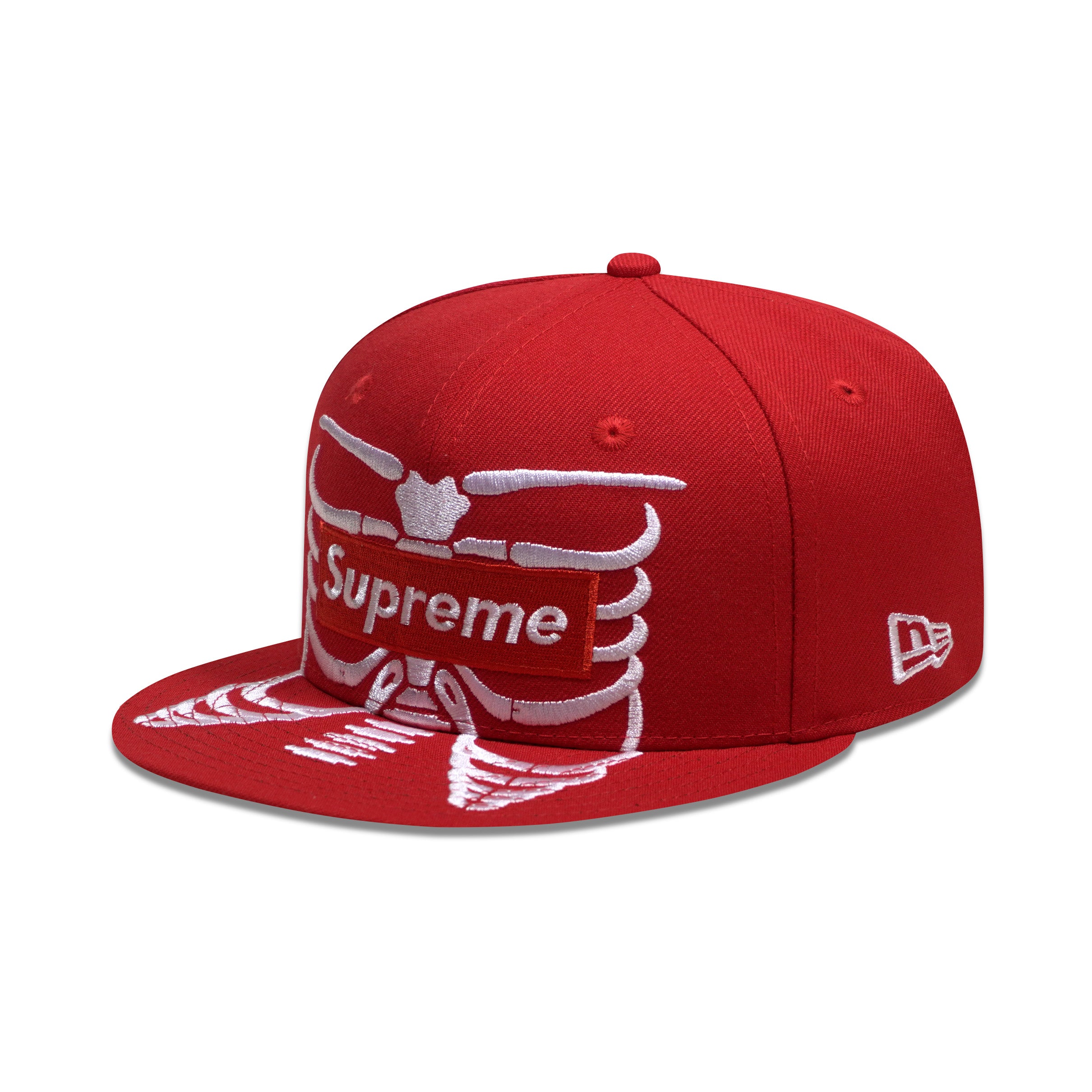 CAP SUPREME BONES BOX LOGO RED