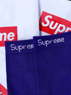 PAR DE MEDIAS SUPREME X HANES MORADO