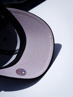BORN X RAISED RED NEW FITTED HAT BLACK