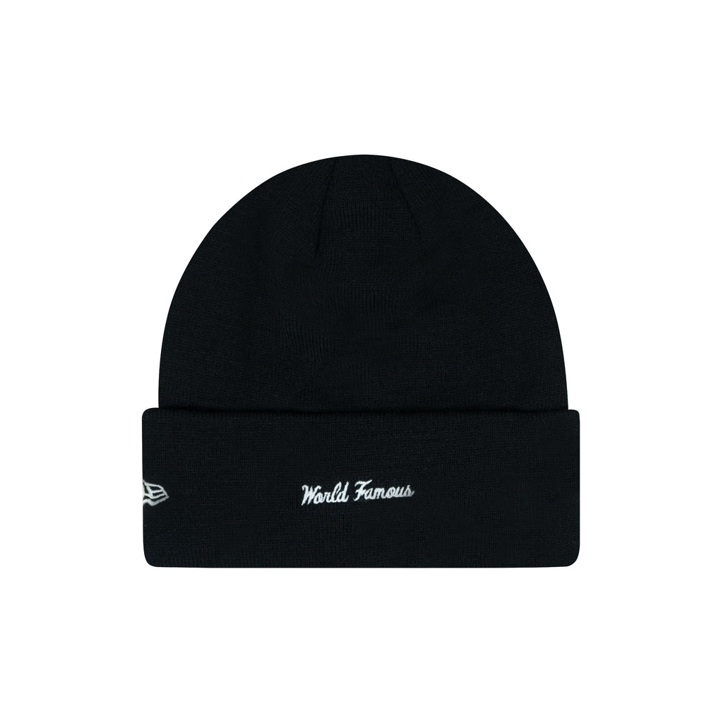 BEANIE SUPREME NEW ERA BOX LOGO BLACK AND RED