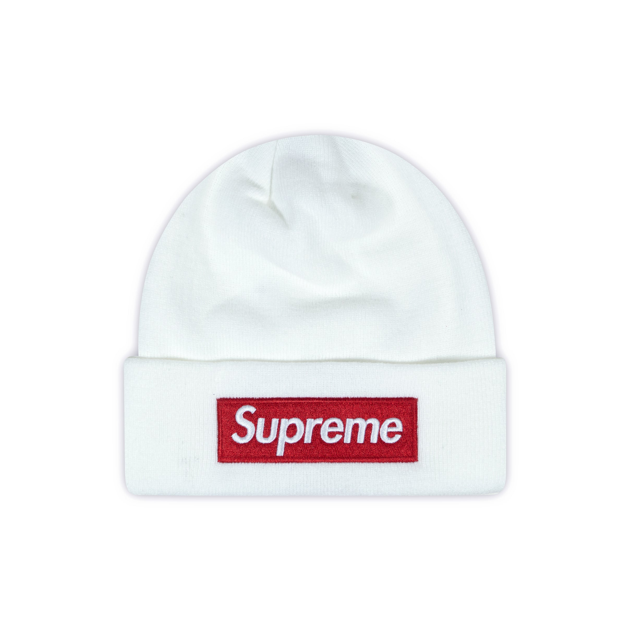 BEANIE SUPREME NEW ERA BOX LOGO WHITE