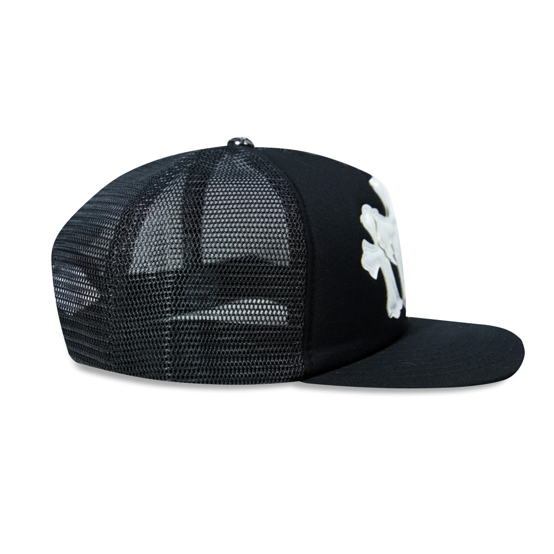 Chrome Hearts Triple Cross Trucker Hat Black