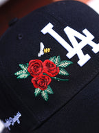 CAP NEW ERA LOS ANGELES DODGERS BLACK ROSES