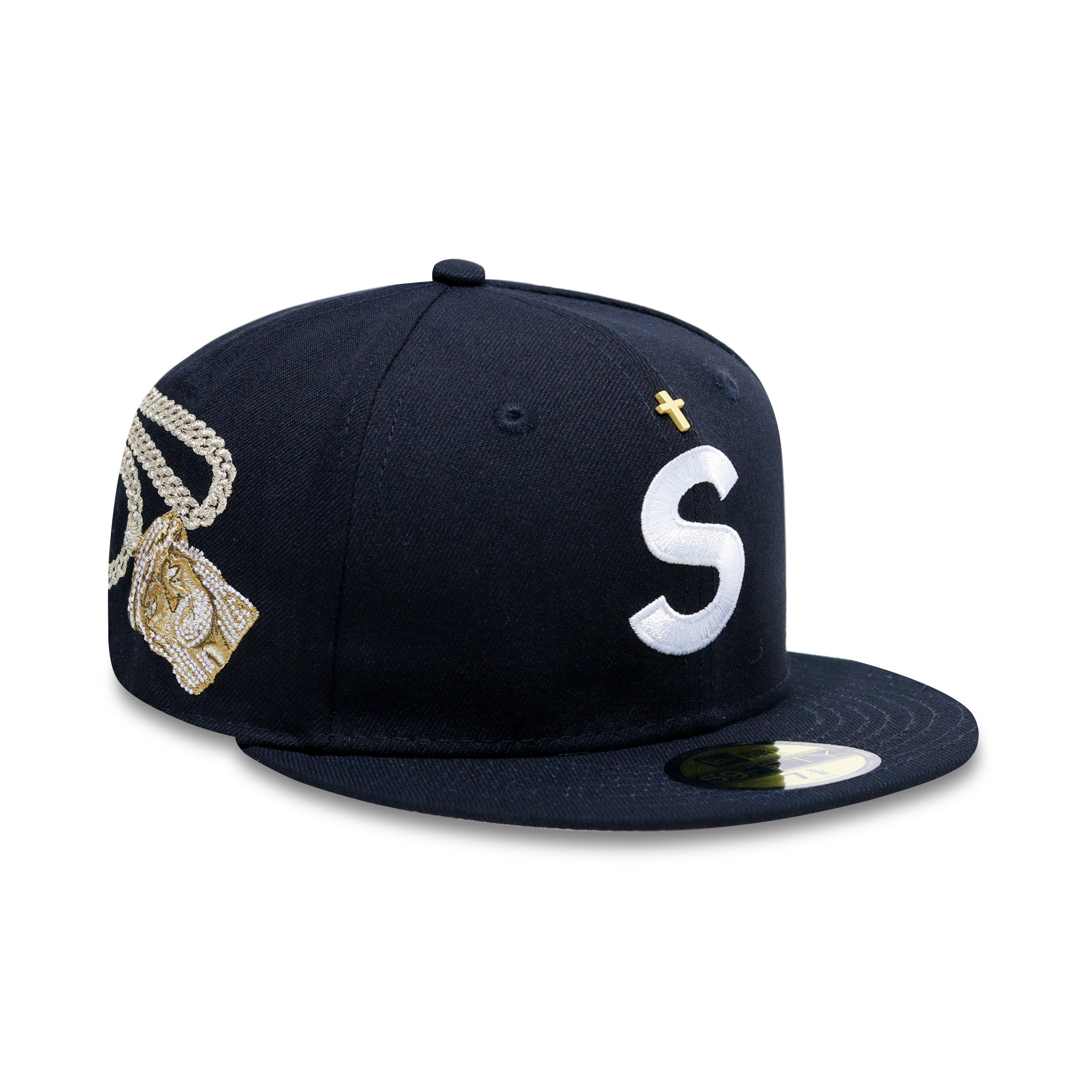 SUPREME JESUS PIECE S LOGO NEW ERA BLACK