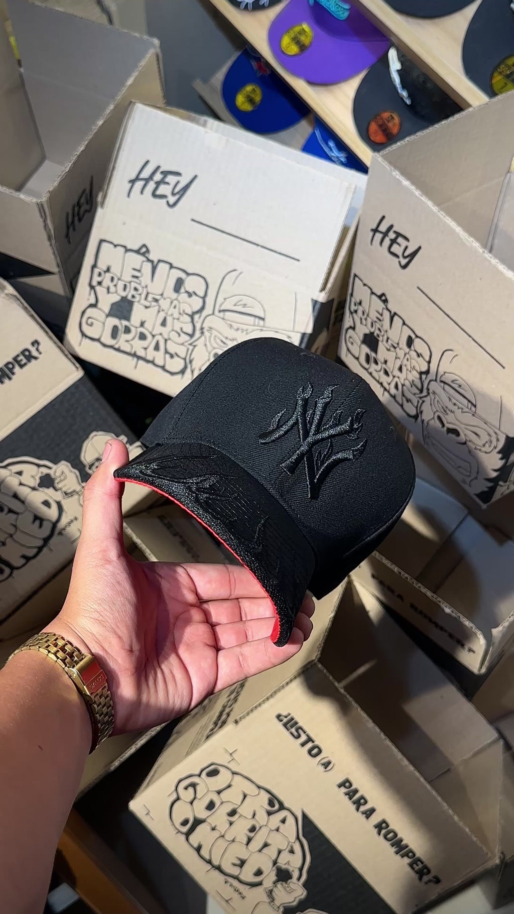 CAP NEW YORK YANKEES FLAME TOTAL BLACK