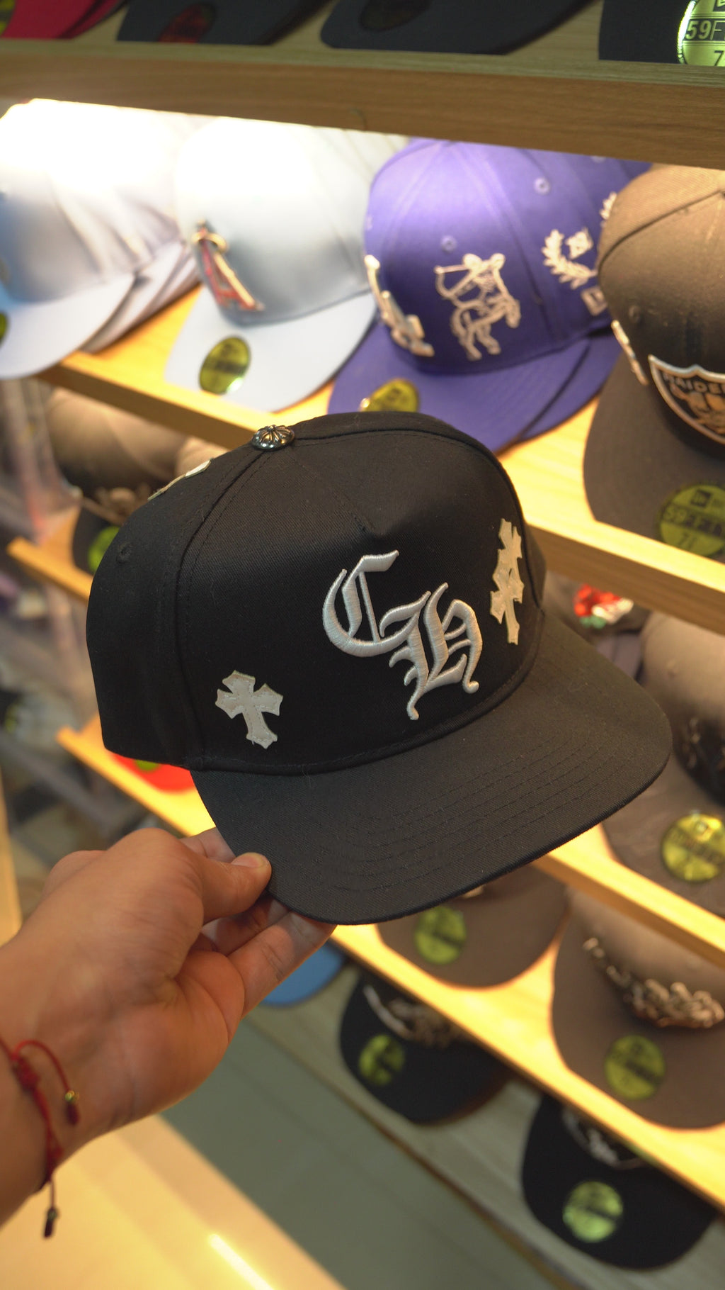 Chrome Hearts Cross Patch Baseball Hat 'Black'